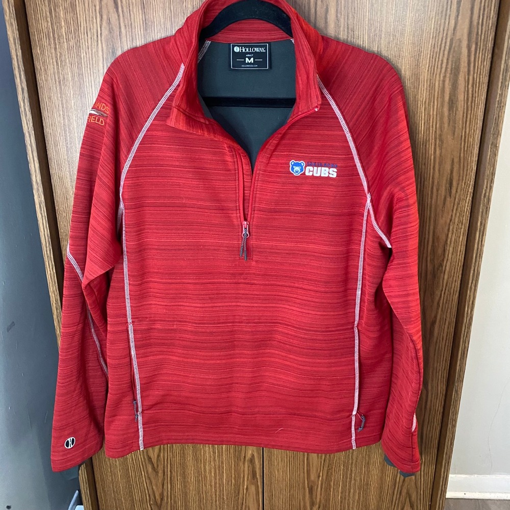 Holloway Quarter Zip Pullover Adult Medium Red South Bend Cubs Four Winds Field